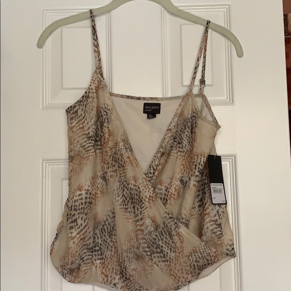 Leopard Spaghetti Strap Top